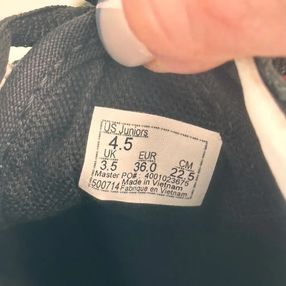 Vans junior black